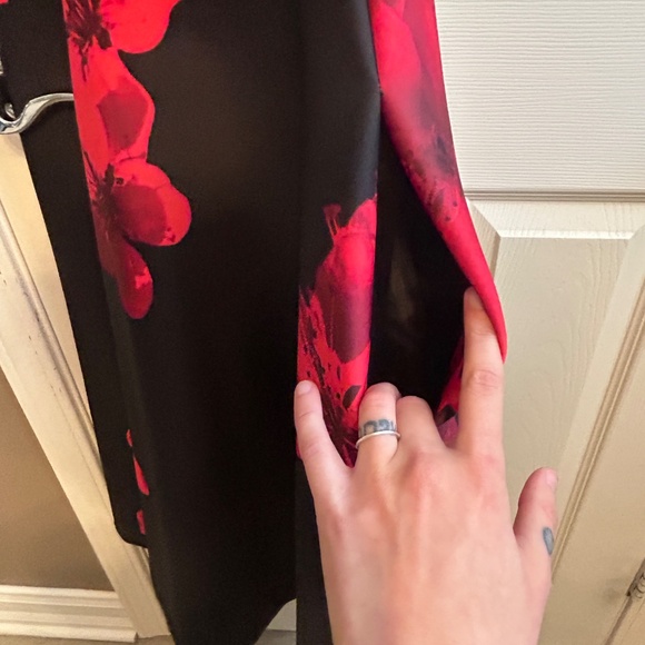 Calvin Klein Floral-Print Fit & Flare Dress - Picture 9 of 13